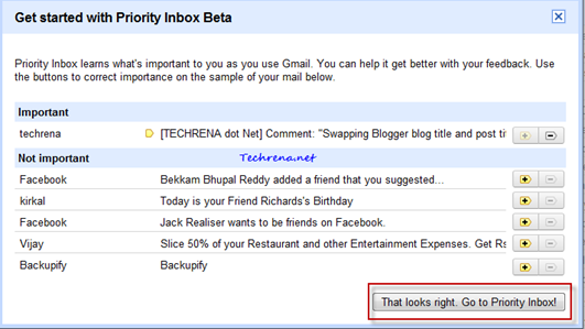 Priority inbox beta getting started