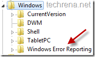 regedit_HKCU_Windows_Windows_Error_Reporting_key