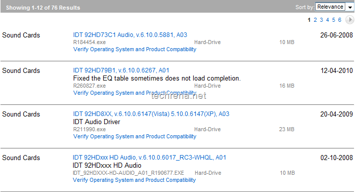 Dell IDT update