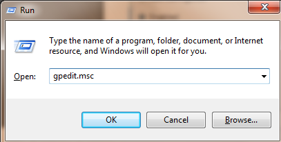 gpedit run command