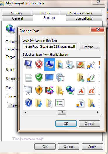 Change icon for My Computer shortcut