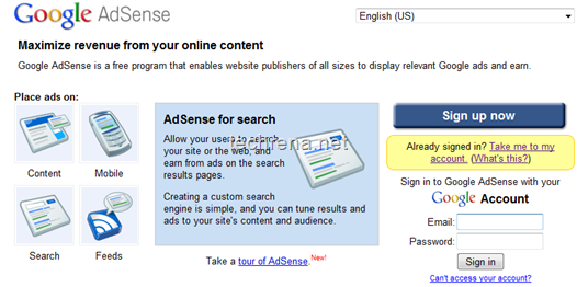 Adsense_login