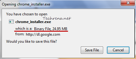 firefox file download size