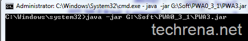 Running a .jar Java program in command line