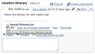 gmail drag attachment