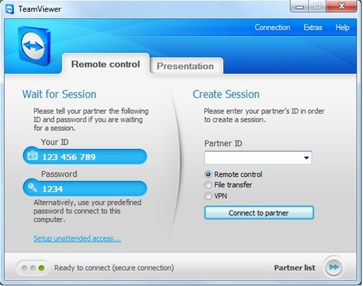 TeamViewer screenshot