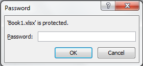 Excel Workbook password open